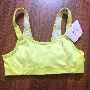 Moving Comfort Fiona Sports Bra Medium Support Adjustable Size 30B Green New